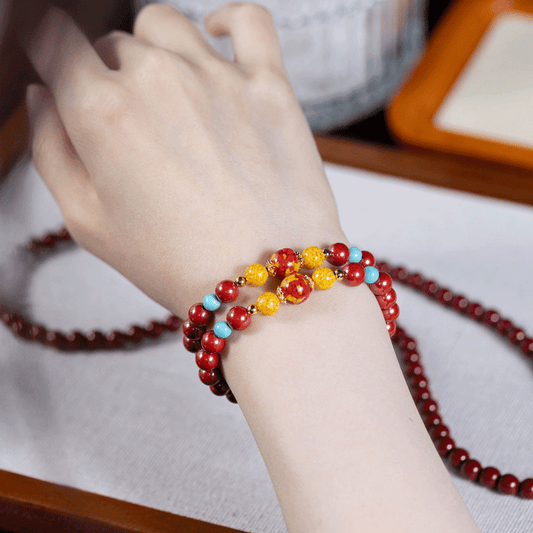 Realgar Sand Grace: Imperial Cinnabar & Realgar, mystic oriental crystals for 2026 protection & clearing negative energy