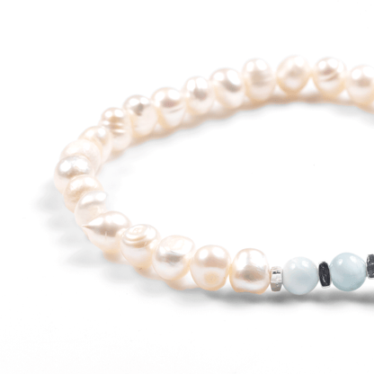 Water Starts to Freeze: Larimar & Pearl, mystic oriental natural crystals for 2026 emotional healing & calm - FateGemz