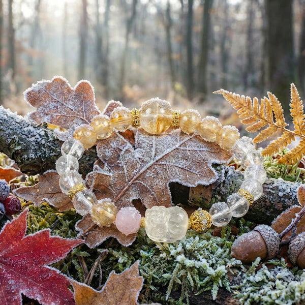 Winter Wheat Starts Growing: Citrine & Kunzite, mystic oriental natural crystals for 2026 calm & abundance - FateGemz