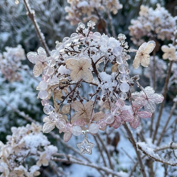 Jade Flakes First Float: Rose Quartz & White Moonstone, mystic oriental crystals for 2026 love & peace - FateGemz