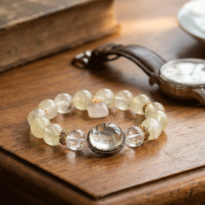 Jinling Moonlit: Lemon Citrine for Metal Element focus, mental clarity & 2026 success energy - FateGemz