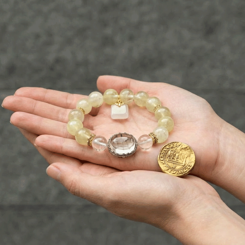 Jinling Moonlit: Lemon Citrine for Metal Element focus, mental clarity & 2026 success energy - FateGemz