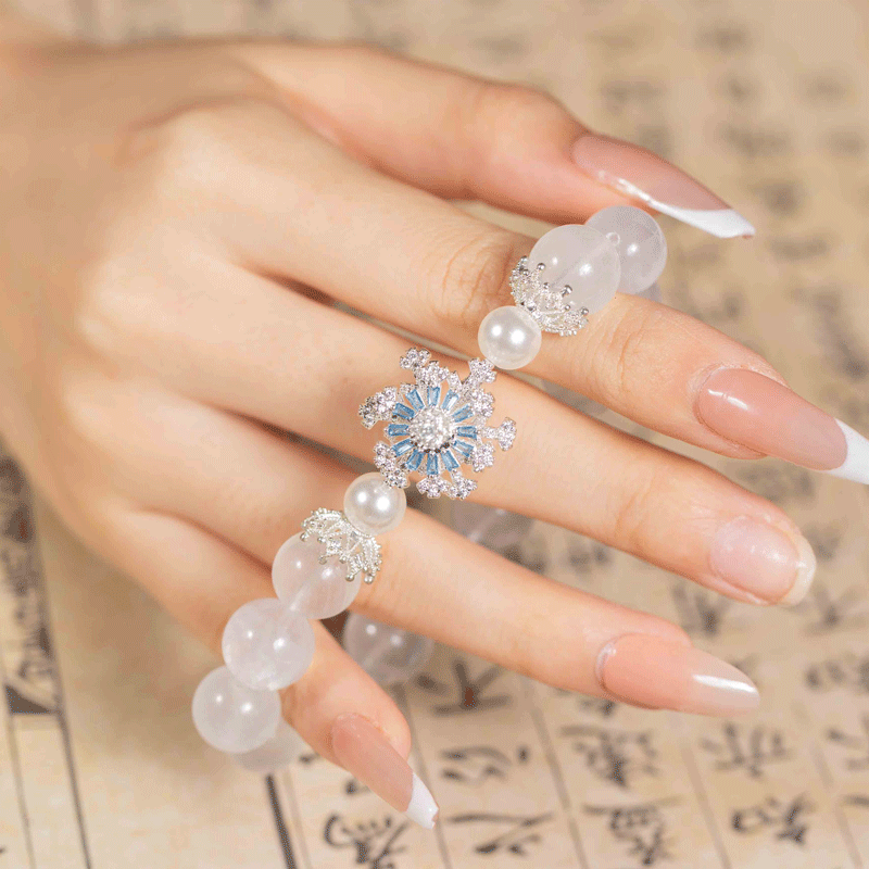 Rabbit Hair Fluorite & Pearl Bracelet: Mystic oriental crystals for 2026 mental clarity & calm energy - FateGemz