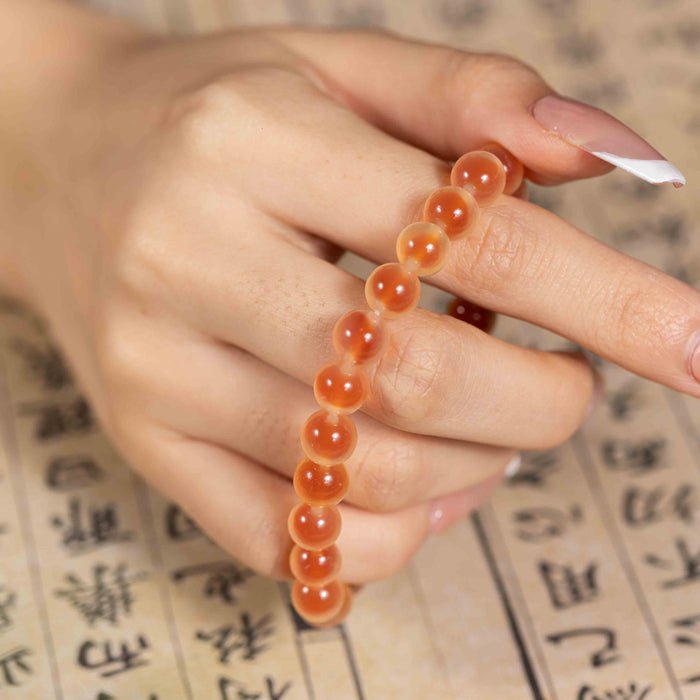 Maple Leaves Turn Red: Sugar-soaked Agate, mystic oriental natural crystals for 2026 emotional balance - FateGemz