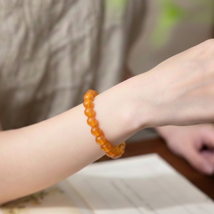 Maple Leaves Turn Red: Sugar-soaked Agate, mystic oriental natural crystals for 2026 emotional balance - FateGemz