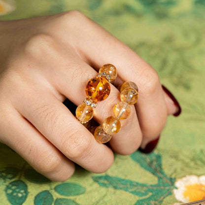 Nature Turns Austere: Citrine & Flower Amber, mystic oriental natural crystals for 2026 wealth and calm energy - FateGemz