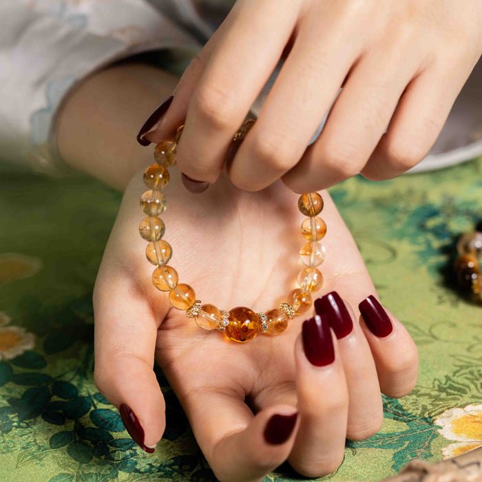 Nature Turns Austere: Citrine & Flower Amber, mystic oriental natural crystals for 2026 wealth and calm energy - FateGemz