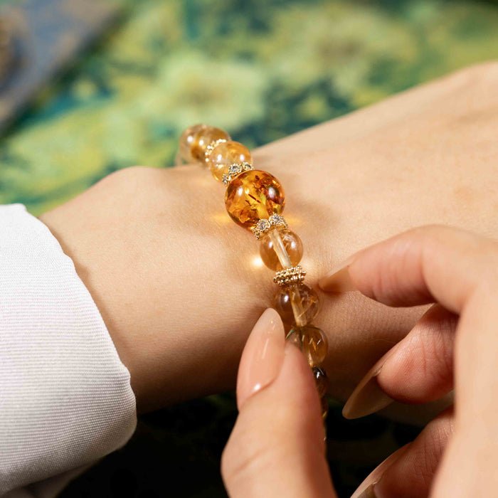Nature Turns Austere: Citrine & Flower Amber, mystic oriental natural crystals for 2026 wealth and calm energy - FateGemz