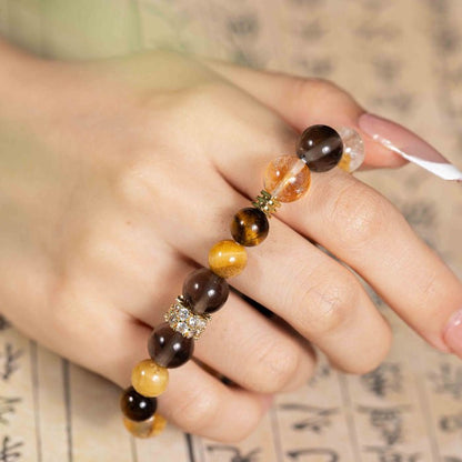 Phoenix Leaves Fall: Citrine & Tiger's Eye for autumn abundance, protection & 2026 success energy - FateGemz