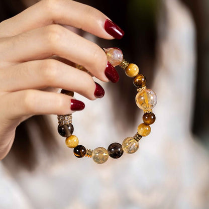 Phoenix Leaves Fall: Citrine & Tiger's Eye for autumn abundance, protection & 2026 success energy - FateGemz