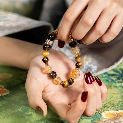 Phoenix Leaves Fall: Citrine & Tiger's Eye for autumn abundance, protection & 2026 success energy - FateGemz