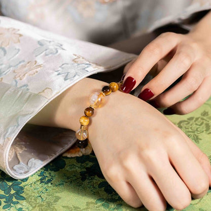 Phoenix Leaves Fall: Citrine & Tiger's Eye for autumn abundance, protection & 2026 success energy - FateGemz