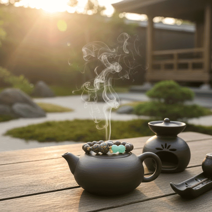 Amazonite & Lacquer Gourd Scented Bracelet: 2026 crystals for anxiety relief & hope - FateGemz