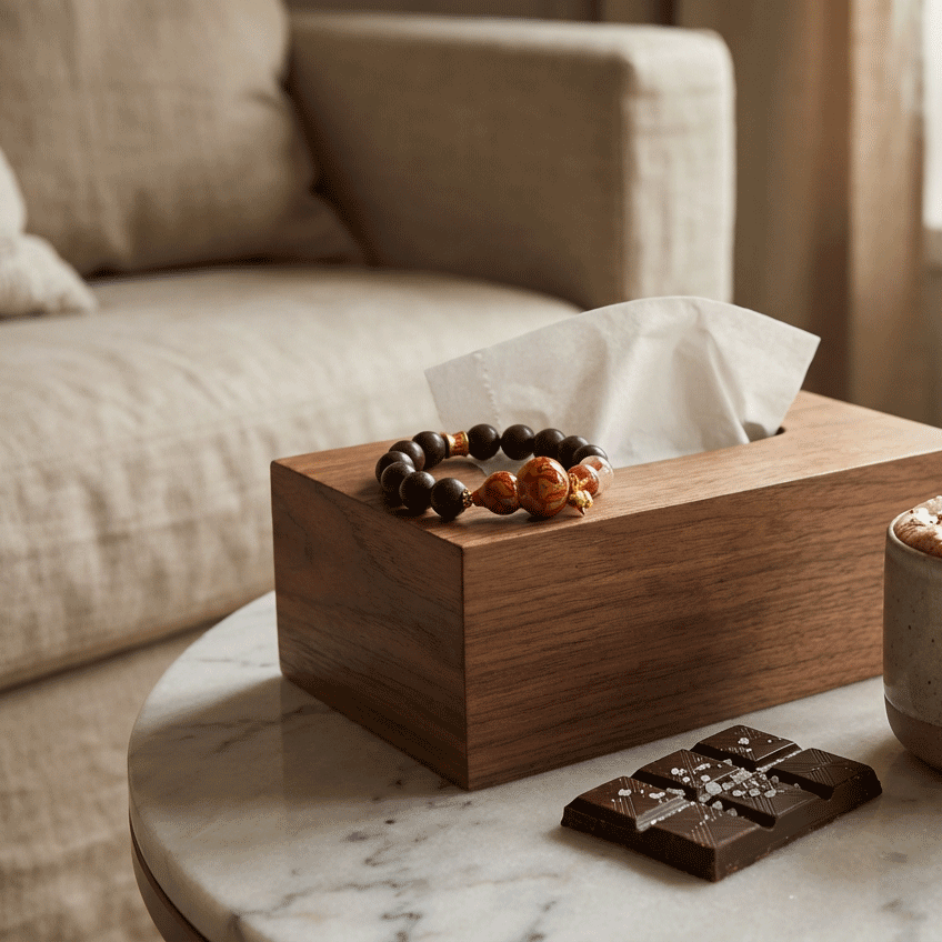 Red Flower & Lacquer Gourd Bracelet: Mystic oriental crystals with scented bead for 2026 vitality & wealth - FateGemz