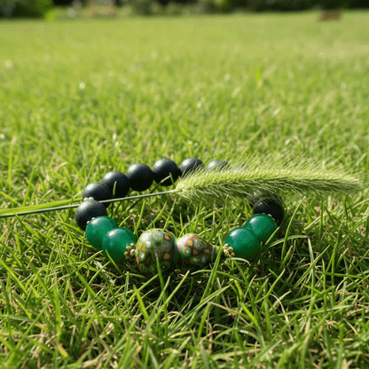 Green Agate & Lacquer Gourd Bracelet: Mystic oriental crystals with scented bead for 2026 calm & abundance - FateGemz