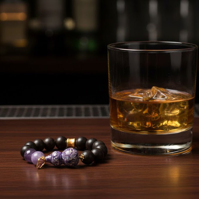 Kunzite & Lacquer Gourd Bracelet: Mystic oriental crystals with scented bead for 2026 heart healing & peace - FateGemz