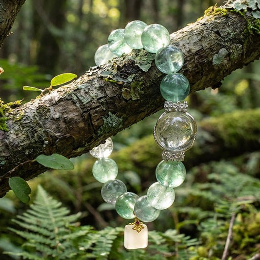 Verdant Jade Glimmer: Green Fluorite for Wood Element balance, stress relief & 2026 creative energy - FateGemz