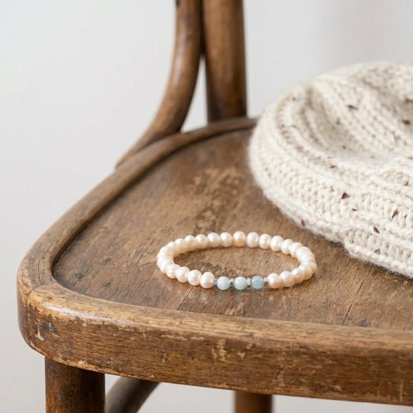 Water Starts to Freeze: Larimar & Pearl, mystic oriental natural crystals for 2026 emotional healing & calm - FateGemz