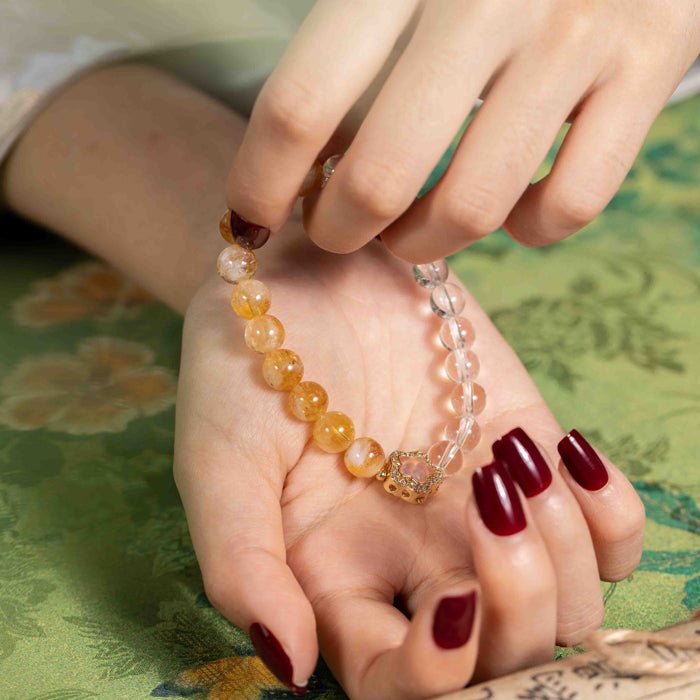 Yin Yang in Balance: Citrine & Clear Quartz, mystic oriental natural crystals for 2026 wealth & harmony - FateGemz